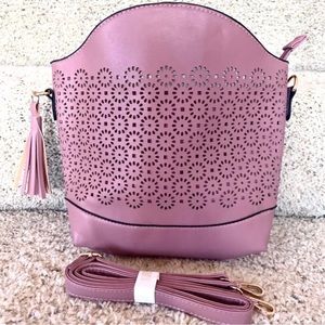 NWT pale pink crossbody bag